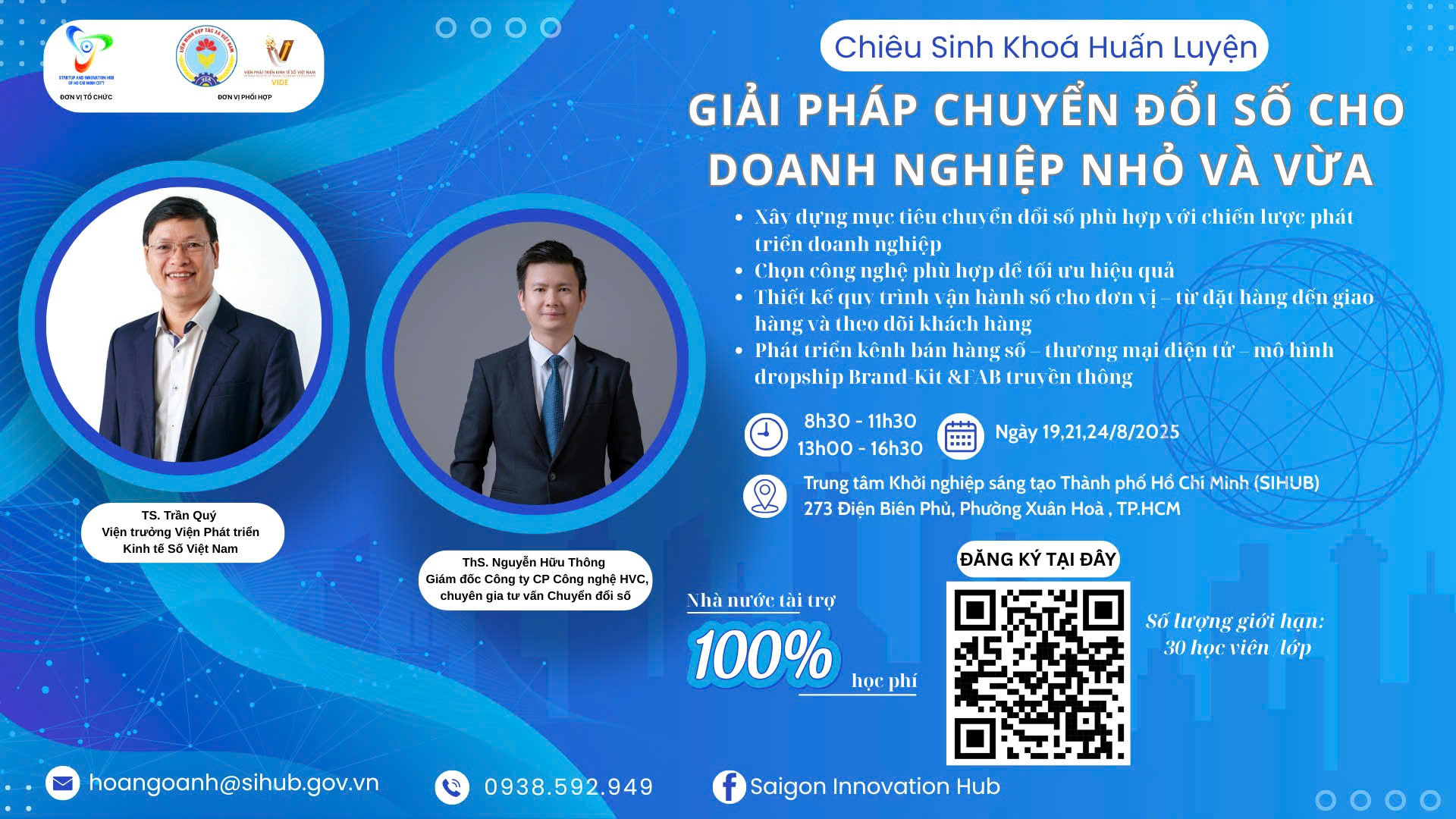 KHOÁ HUẤN LUYỆN GIẢI PHÁP CHUYỂN ĐỔI SỐ CHO DOANH NGHIỆP NHỎ VÀ VỪA