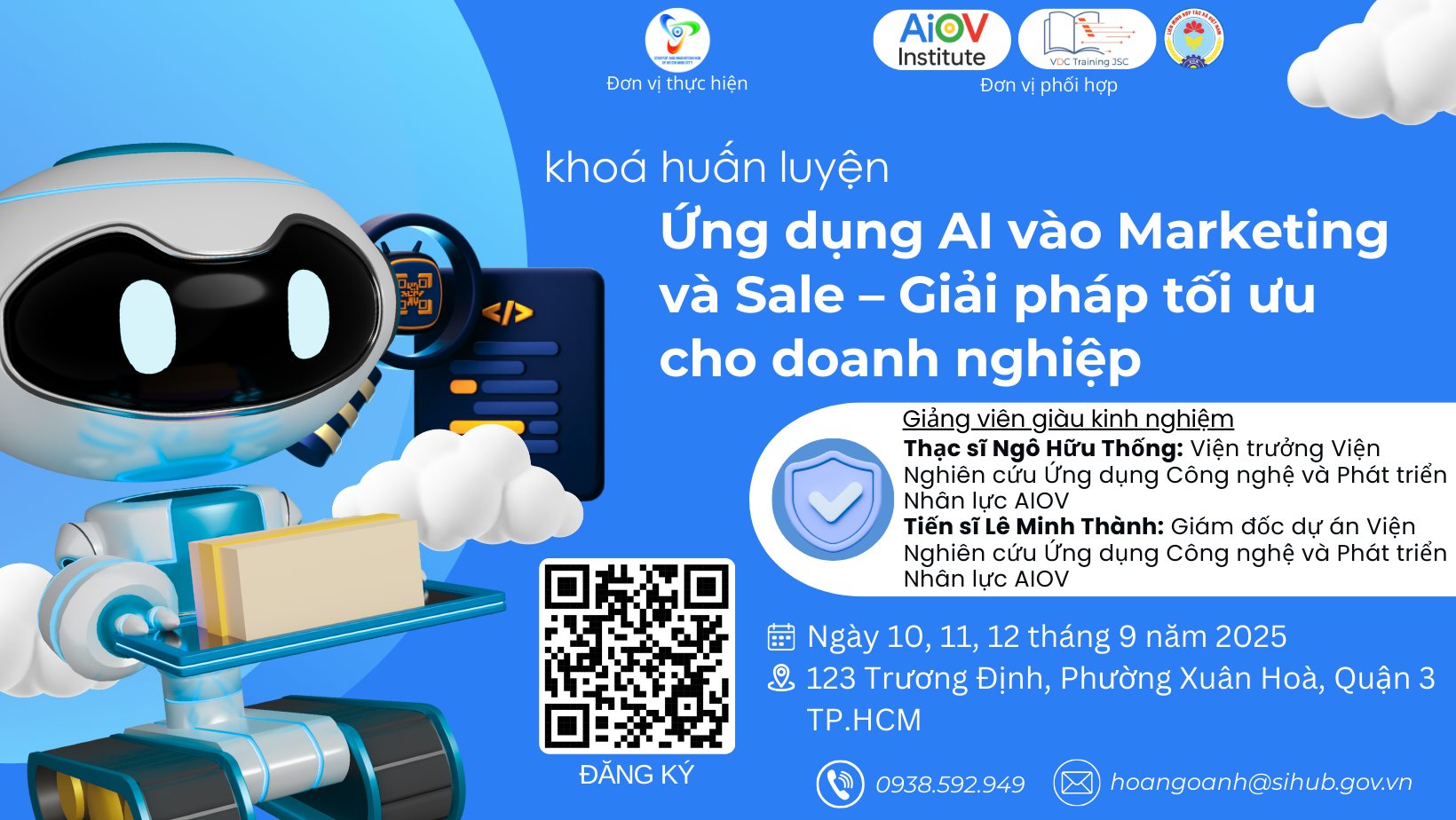 KHÓA HUẤN LUYỆN ỨNG DỤNG AI VÀO MARKETING VÀ SALE - GIẢI PHÁP TỐI ƯU CHO DOANH NGHIỆP