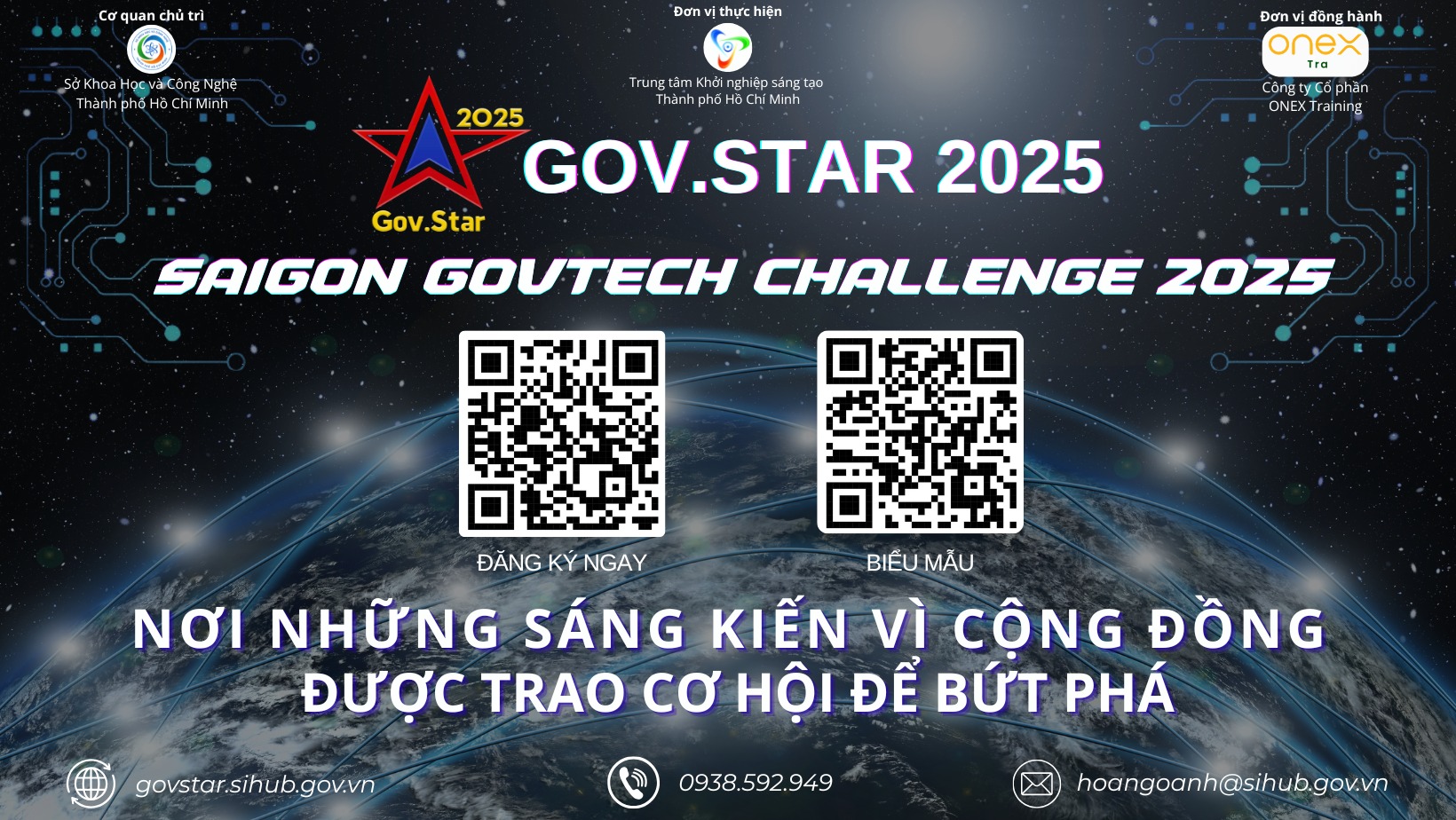 CHƯƠNG TRÌNH TUYỂN CHỌN DỰ ÁN ĐỔI MỚI SÁNG TẠO, KHỞI NGHIỆP SÁNG TẠO TRONG KHU VỰC CÔNG NĂM 2025 - SAIGON GOVTECH CHALLENGE 2025 (GOVSTAR 2025)