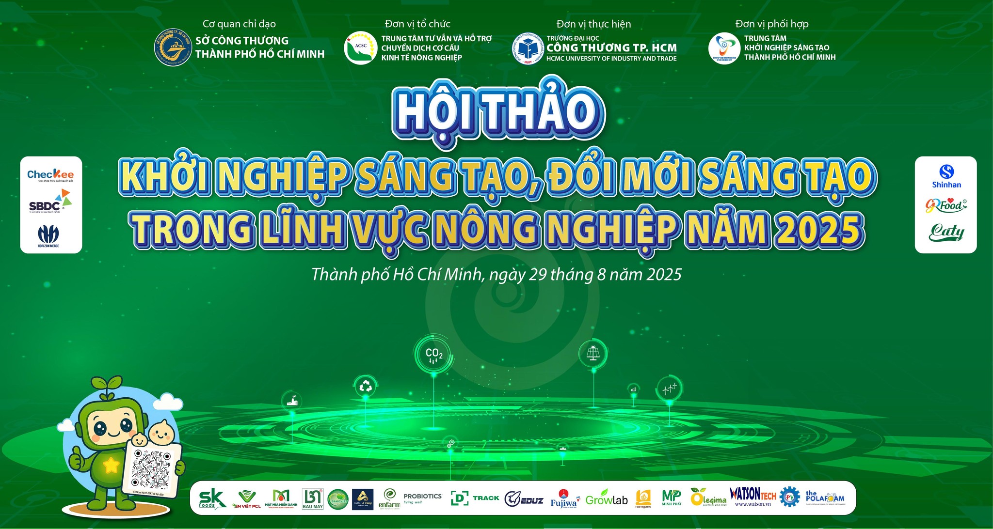 HỘI THẢO KHỞI NGHIỆP SÁNG TẠO – ĐỔI MỚI SÁNG TẠO TRONG NÔNG NGHIỆP 2025 TRONG CHUỖI KHÁNH THÀNH TÒA NHÀ KHỞI NGHIỆP SÁNG TẠO TP HCM