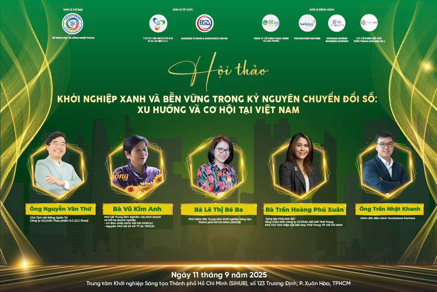 PHIÊN TỌA ĐÀM: Cơ hội & Thách thức cho Startup Xanh, Bền vững trong kỷ nguyên số