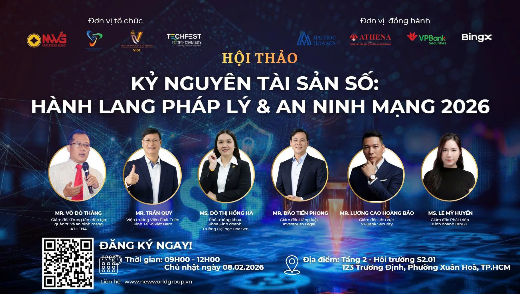HỘI THẢO KỶ NGUYÊN TÀI SẢN SỐ 2026 - HÀNH LANG PHÁP LÝ & AN NINH MẠNG 2026